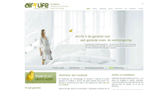 Desktop Screenshot of airlife.be